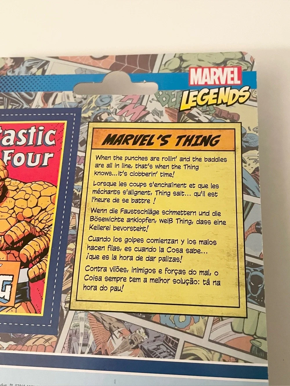 Marvel Legends Retro Fantastic Four The Thing 3.75" Action Figure Kenner - Picture 13 of 16